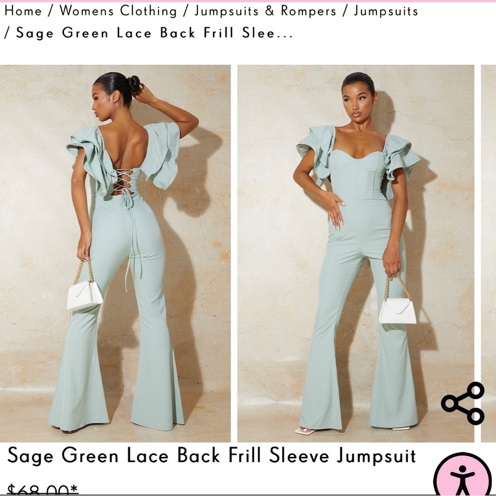 Sage green jumpsuit